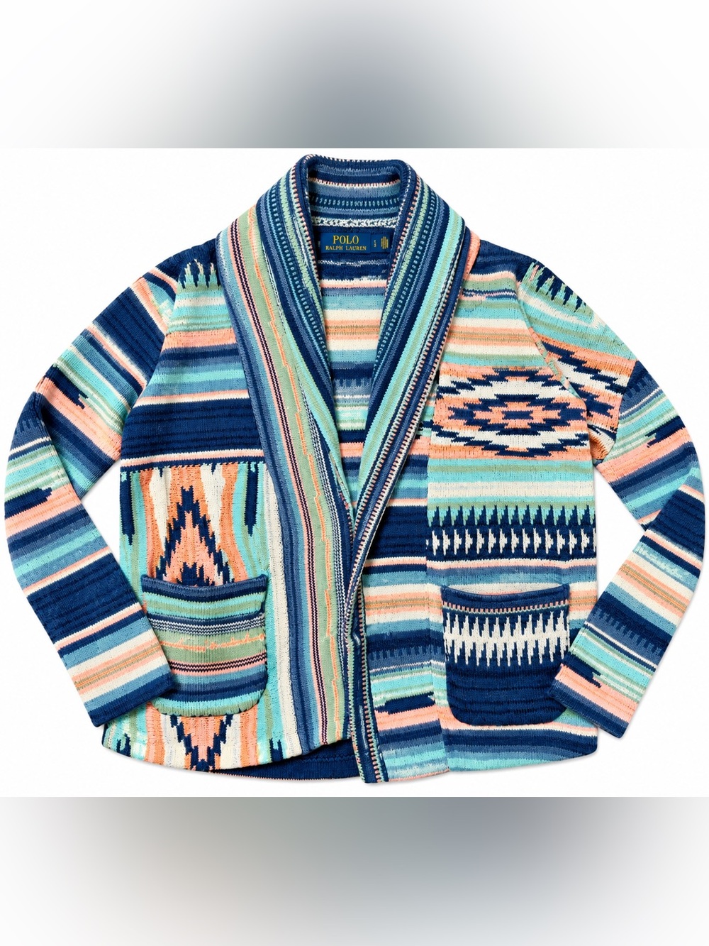 Polo Ralph Lauren Size Large Women’s Southwestern-style Shawl-Collar Cardigan